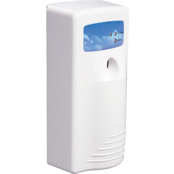 Stratus&reg; Interval Air Freshener Dispenser - 0.08 Hour, 0.17 Hour, 0.25 Hour, 0.33 Hour - 1 Each - White, Blue