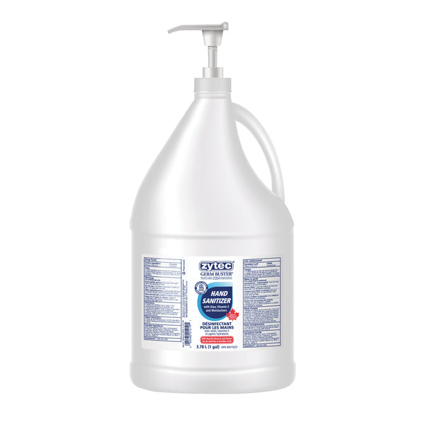 Zytec Hand Sanitizer Gel - 3.78 L - Pump Dispenser - Kill Germs, Bacteria Remover - Hand - Moisturizing - Clear - 1 Each