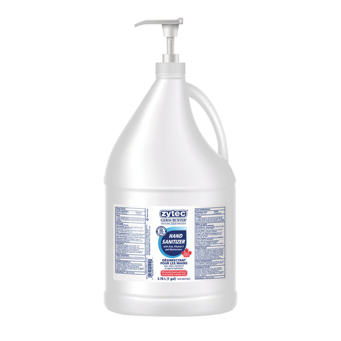Zytec Hand Sanitizer Gel - 3.78 L - Pump Dispenser - Kill Germs, Bacteria Remover - Hand - Moisturizing - Clear - 1 Each