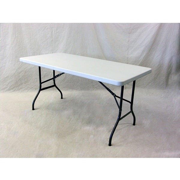 DURA Durable Folding Table -5ft - Rectangle Top - 60" Table Top Length - 30" Height - Resin Top Material - 1 Each