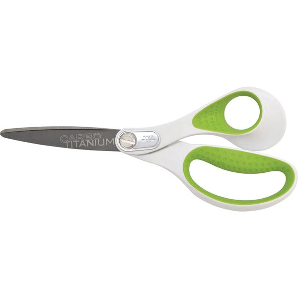 Westcott 8" Straight Heavy Duty CarboTitanium Scissors - 8" (203.20 mm) Cutting Length - Right - Straight Tip - 1 Each