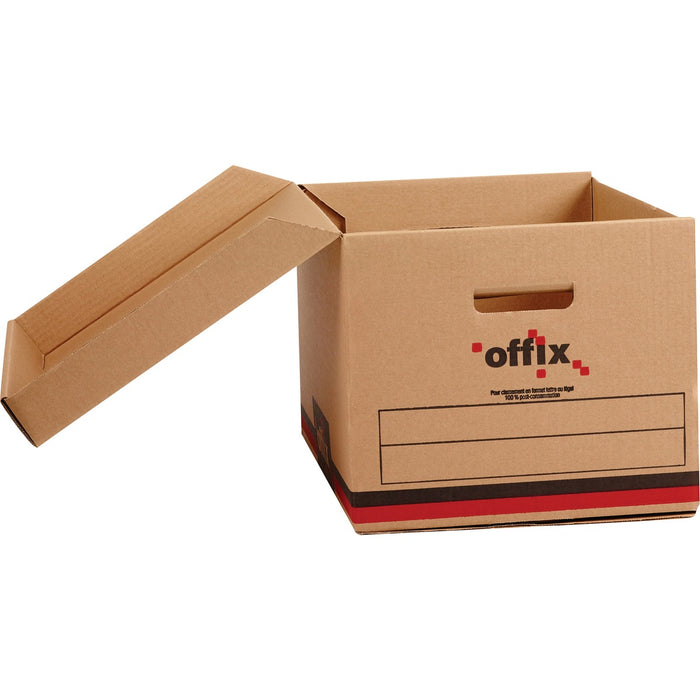 Offix Enviro Storage Case - Media Size Supported: Letter 8.50" (215.90 mm) x 11" (279.40 mm), Legal 8.50" (215.90 mm) x 14" (355.60 mm) - Lid Closure - Stackable - Yes - 25 / Pack