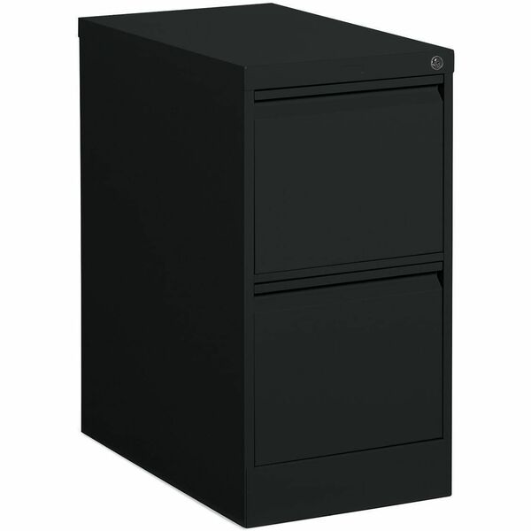 Offices To Go 2 Drawer Letter Width Vertical File - 15.2" (384.81 mm) Width x 25" (635 mm) Depth x 29" (736.60 mm) Height - 2 x Drawer(s) for File - Letter - Vertical - Ball-bearing Suspension, Lockable, Pull-out Drawer - Black