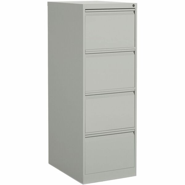 Offices To Go 4 Drawer Legal Width Vertical File - 18.15" (46.10 cm) Width x 25" (63.50 cm) Depth x 52" (132.08 cm) Height - 4 x Drawer(s) for File - Legal - Vertical - Ball-bearing Suspension, Lockable, Pull-out Drawer - Gray