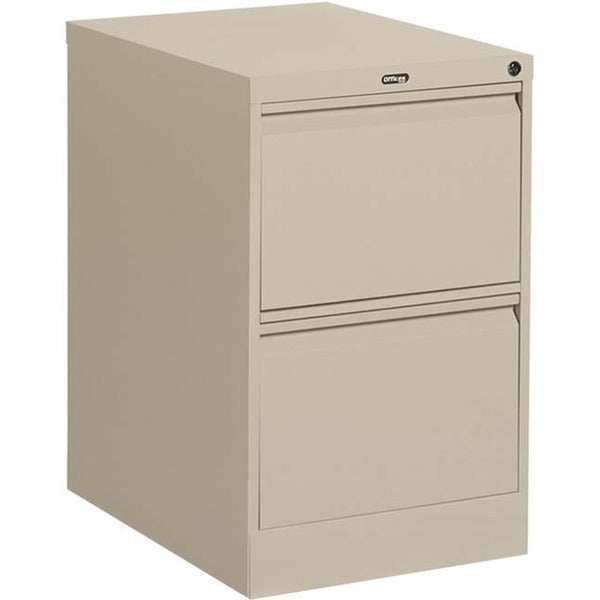 Offices To Go 2 Drawer Legal Width Vertical File - 8.2" x 25" x 29" - 2 x Drawer(s) for File - Legal - Vertical - Ball-bearing Suspension, Lockable, Pull-out Drawer - Black