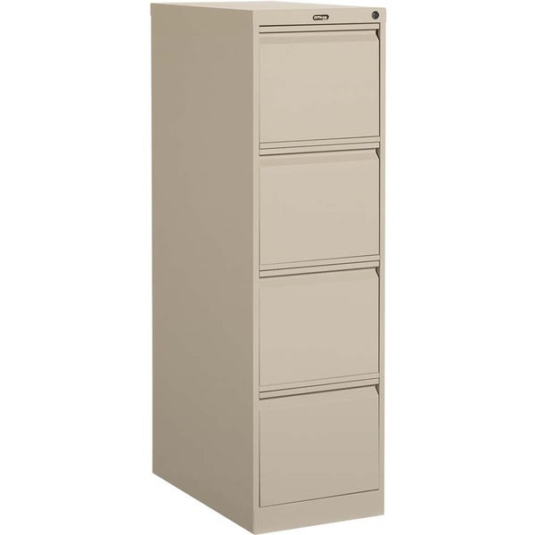 Offices To Go 4 Drawer Letter Width Vertical File - 15.15" (38.48 cm) Width x 25" (63.50 cm) Depth x 52" (132.08 cm) Height - 4 x Drawer(s) for File - Letter - Vertical - Ball-bearing Suspension, Lockable, Pull-out Drawer - Nevada