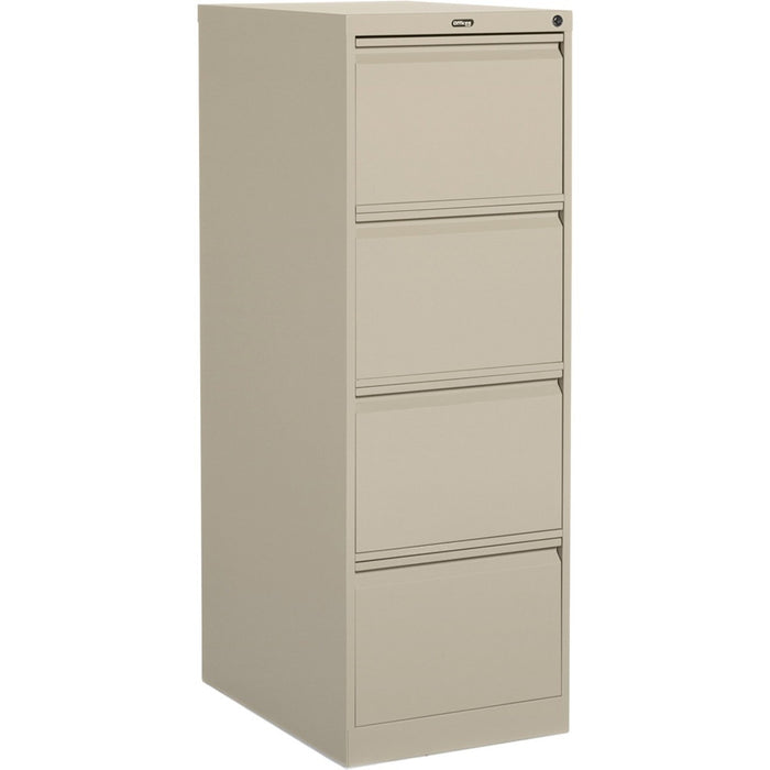 Offices To Go 4 Drawer Legal Width Vertical File - 18.15" (46.10 cm) Width x 25" (63.50 cm) Depth x 52" (132.08 cm) Height - 4 x Drawer(s) for File - Legal - Vertical - Ball-bearing Suspension, Lockable, Pull-out Drawer - Nevada