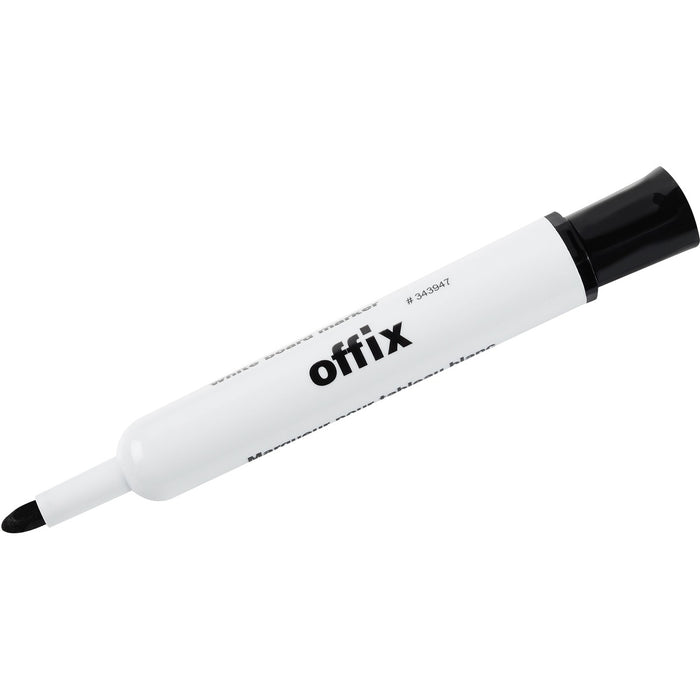 Offix Dry Erase Whiteboard Marker - Black Ink - Alcohol Based - 1 Each