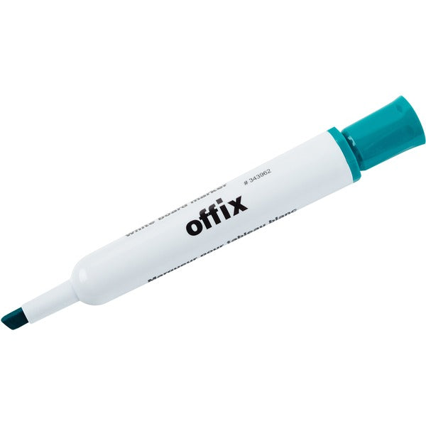 Offix Dry Erase Whiteboard Marker - Chisel Marker Point - Green Ink - 1 Each