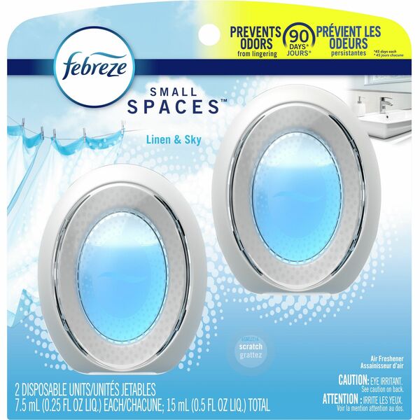 Febreze Linen/Sky Small Spaces - Liquid - 739.34 mL - Linen & Sky - 45 Day - 2 / Pack