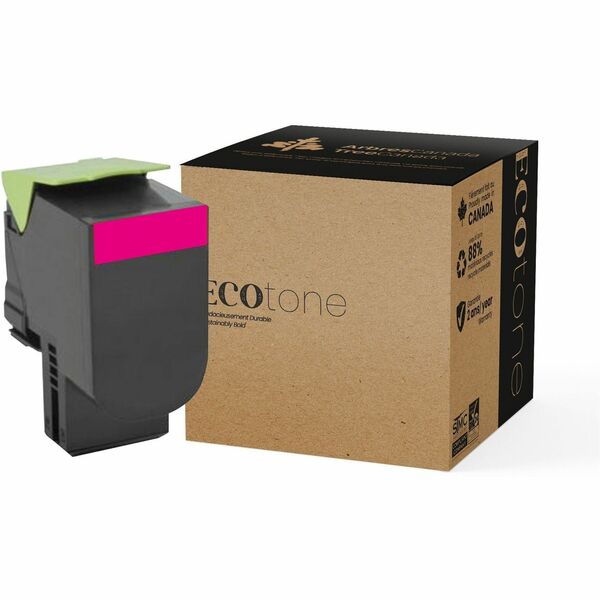 EcoTone Toner Cartridge - Remanufactured for Lexmark 71B1HM0 - Magenta - 3500 Pages - 1 Pack