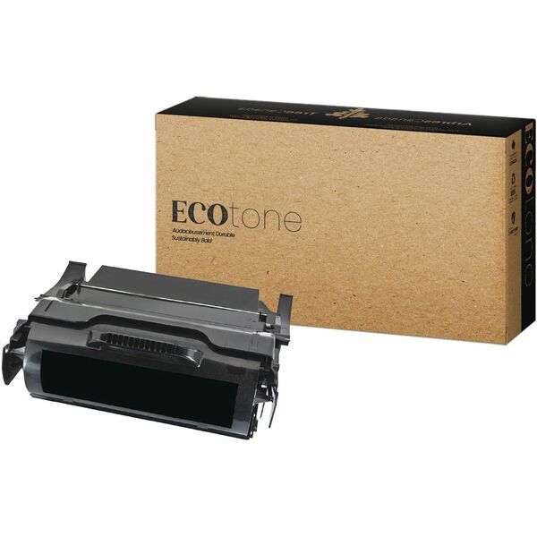 EcoTone Toner Cartridge - Remanufactured for Lexmark T650H84G - Black - 25000 Pages - 1 Pack