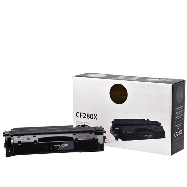 Premium Tone Toner Cartridge CF280X - Black - 1 Each - 6900 Pages