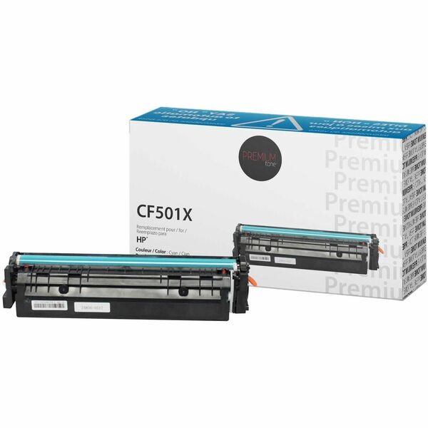 Premium Tone Toner Cartridge - Alternative for Hewlett Packard CF501X / 202X - Cyan - 2500 Pages - 1 Pack