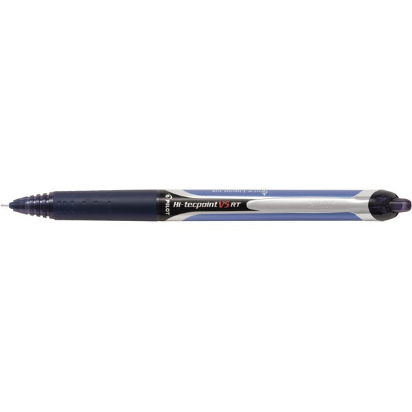 Pilot Hi-Tecpoint Rollerball Pen - 0.5 mm (0.02") Pen Point - Refillable - Retractable - Black/Blue Ink - Liquid - 1 / Each