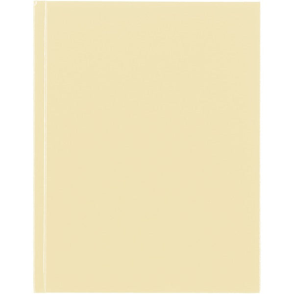 Blueline Pastel Notebook - Vanilla - 150 Pages - Blue Margin - 9.25" (234.95 mm) Height x 7 1/4" (18.42 cm) Width - Durable Cover, Acid-free Paper, Sturdy, Hard Cover - Recycled