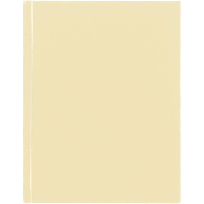 Blueline Pastel Notebook - Vanilla - 150 Pages - Blue Margin - 9.25" (234.95 mm) Height x 7 1/4" (18.42 cm) Width - Durable Cover, Acid-free Paper, Sturdy, Hard Cover - Recycled