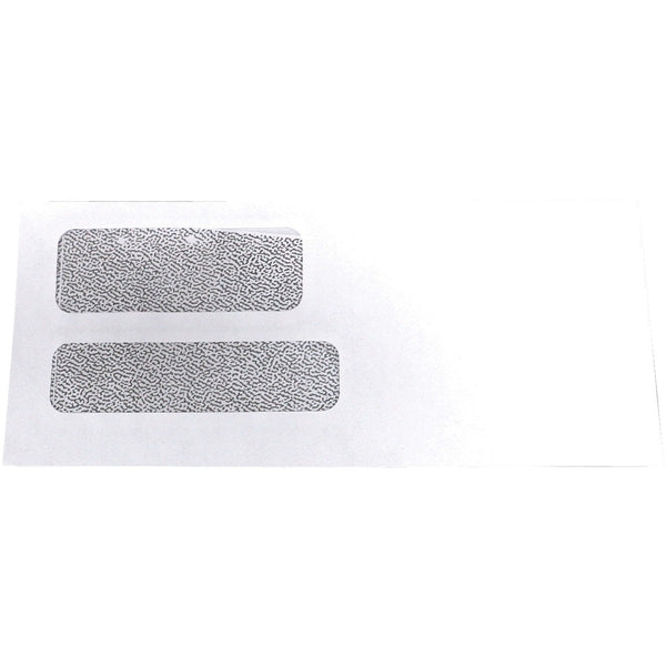 Supremex Peel & Seal Double Window Envelopes #9 500/box - Double Window - #9 - 24 lb (10886.22 g) - White - 500 / Box