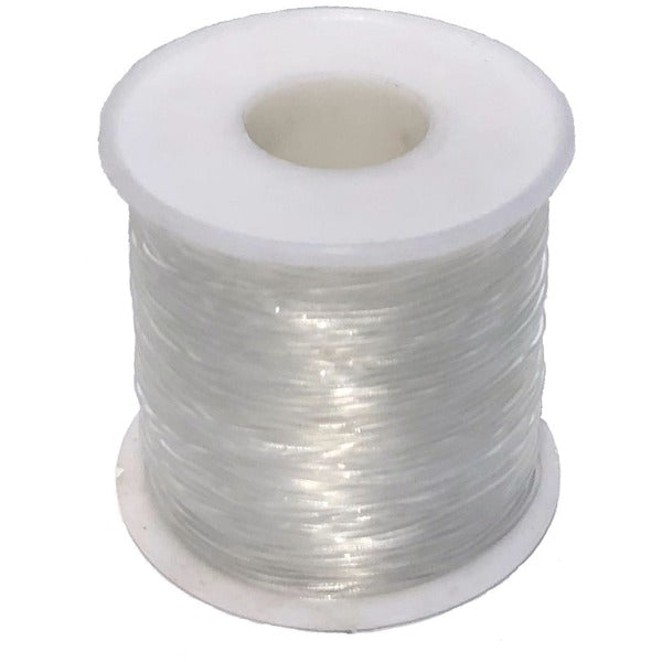 DBLG Import Stretch Beading Cord - 100m Clear - Jewelry, Crafting - 39.37 mil (1 mm) Thickness x 328.08 ft (100000 mm) Length - Clear - 1 Each