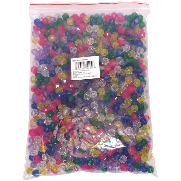 DBLG Import Beads - 8mm Dazzle Assorted Colours - Jewelry - Assorted - 1000 / Bag