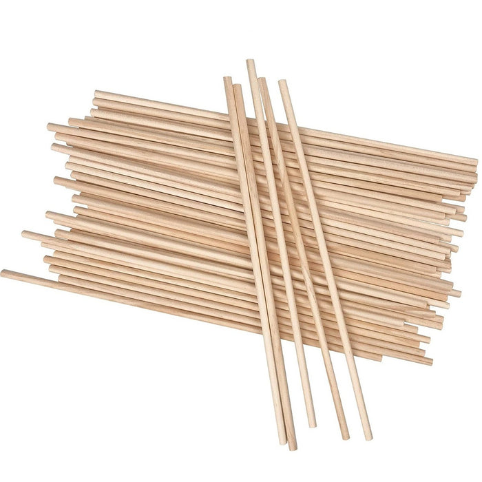 DBLG Import Wood Dowels - Art Project, Craft Project - 0.20" (5 mm) Width x 12" (304.80 mm) Length - White - Wood - 16 / Pack