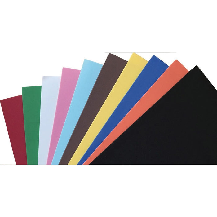 DBLG Import Foam Sheets 12×18" Assorted colours - Craft - 12" (304.80 mm) Width x 18" (457.20 mm) Length - Assorted - Foam - 10 / Pack