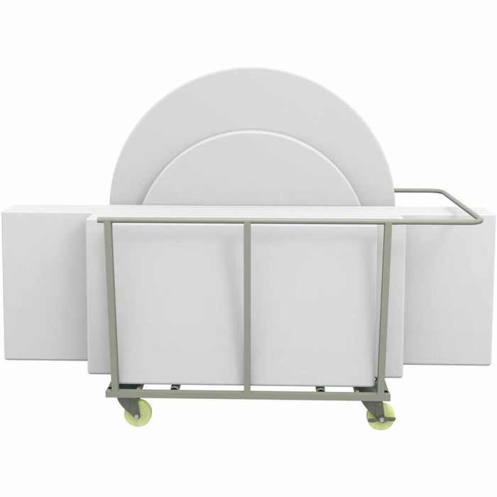 Heartwood Mobile Folding Table Storage Cart - 68.3" (1733.55 mm) Width x 34.8" (882.65 mm) Depth x 40" (1016 mm) Height - Granite - 1 Each