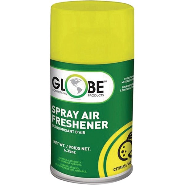 Globe Air-Pro Metered Spray Refill 180gr - Citrus - Spray - 169901.08 L - 187.79 mL - Citrus - Odor Neutralizer - 1 Each