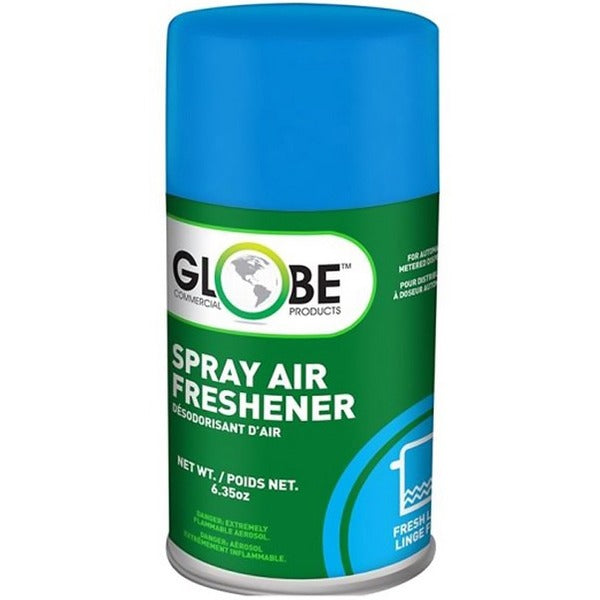Globe Air-Pro Metered Spray Refill 180gr - Linen Fresh - Spray - 169901.08 L - 187.79 mL - Linen Fresh - Odor Neutralizer - 1 Each