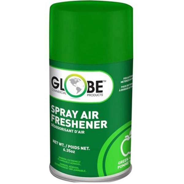 Globe Air-Pro Metered Spray Refill 180gr - Green Apple - Spray - 169901.08 L - 187.79 mL - Green Apple - Odor Neutralizer - 1 Each