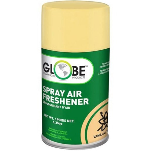 Globe Air-Pro Metered Spray Refill 180gr - Vanilla - Spray - 169901.08 L - 187.79 mL - Vanilla - Odor Neutralizer - 1 Each