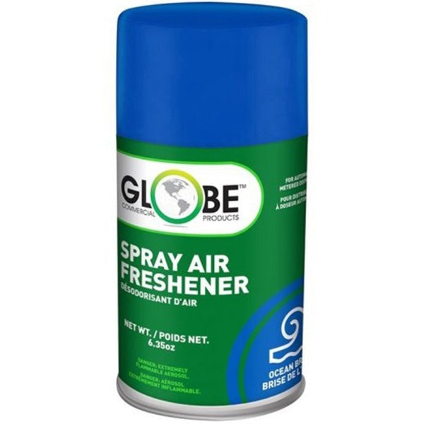 Globe Air-Pro Metered Spray Refill 180gr - Ocean Breeze - Spray - 169901.08 L - 187.79 mL - Ocean Breeze - Odor Neutralizer - 1 Each