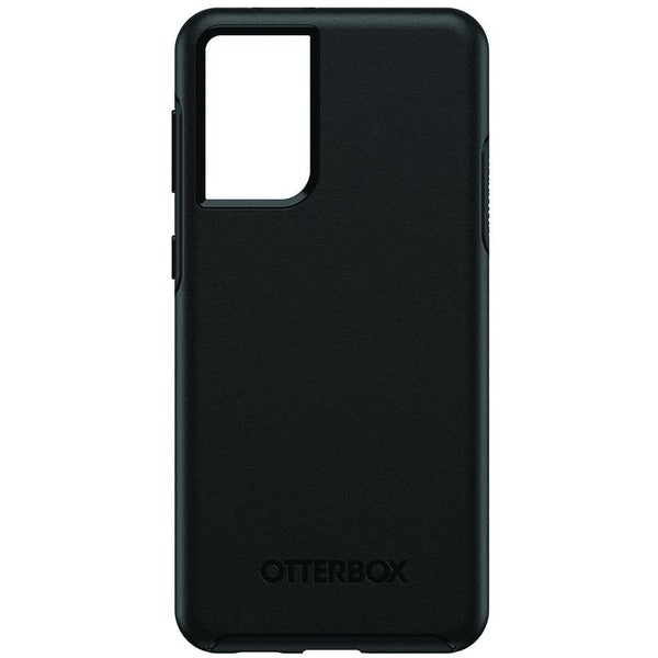 OtterBox Symmetry Smartphone Case - For Samsung Galaxy S21+ Smartphone - Black - Shock Absorbing, Wear Resistant, Tear Resistant - Polycarbonate, Rubber - 1 Pack