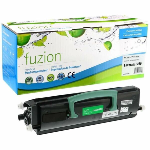 fuzion Compatible Toner for Lexmark E250A11A - Black - Yield: 3500