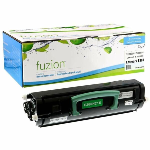 fuzion Compatible Toner High Yield for Lexmark E360H11A - Black - Yield: 9000