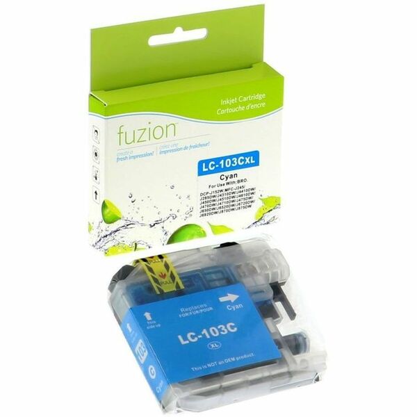 fuzion Compatible Inkjet for Brother LC103 - Cyan - Yield: 600