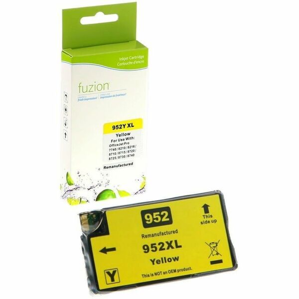 fuzion Remanufactured HY Inkjet for HP #952XL - Yellow - Yield: 1600