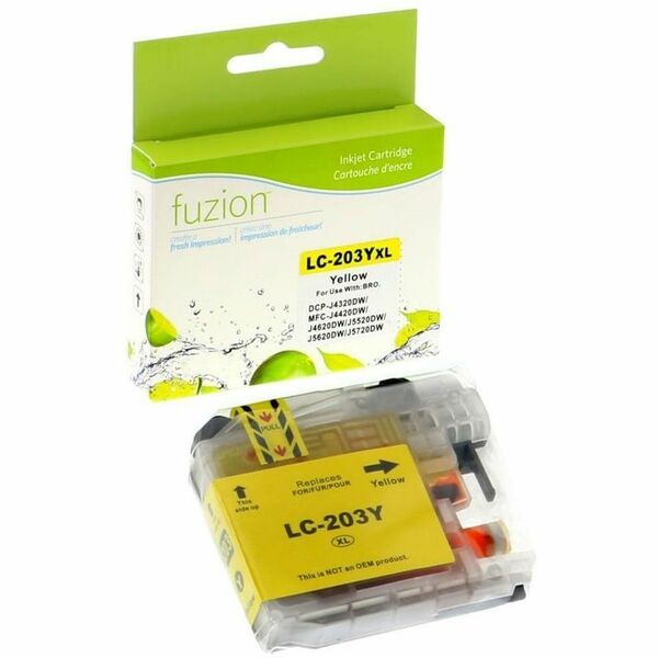 fuzion - Alternative for Brother LC203 Compatible Inkjet - Yellow - 550 Pages