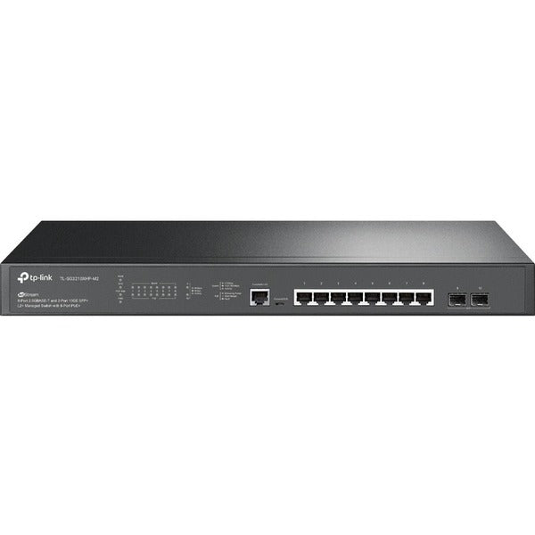 Jetstream 8 Port Multi-Gigabit Switch - 8 × 2.5-Gigabit ports unlock the highest performance with multi-gig bandwidth. 2× 10 Gbps SFP+ slots enable high-bandwidth connectivity and non-blocking switching capacity. 8× PoE+(802.3at/af) 10/100/1000 Mbps RJ45