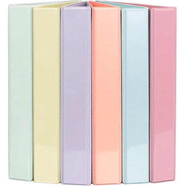 GEO Presentation Binder - 1" (25.40 mm) Binder Capacity - 1" (25.40 mm) Ring - Fastener: D-Ring - Pocket: 2, Internal - Assorted - 1 Each