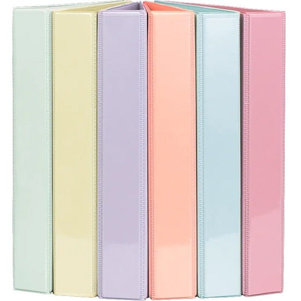 GEO Presentation Binder - 1 1/2" Binder Capacity - 1.50" (38.10 mm) Ring - D-Ring Fastener(s) - 2 Internal Pocket(s) - Assorted - 1 Each