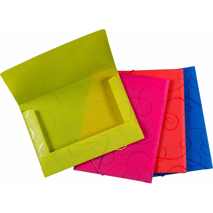 VLB Letter Portfolio - 8 1/2" (215.90 mm) x 11" (279.40 mm) - 1 1/2" (38.10 mm) Expansion - Assorted - 1 Each