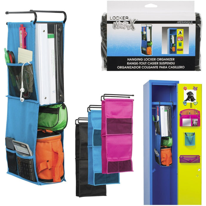 Merangue Hanging Fabric Locker Shelf - 1.3" (33.02 mm) Height x 7.1" (180.09 mm) Width x 9.3" (236.98 mm) Depth - Fabric - 12
