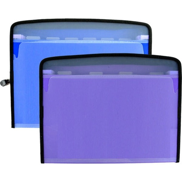 Winnable Letter Expanding File - 8 1/2" (215.90 mm) x 11" (279.40 mm) - 9 Pocket(s) - Assorted - 1 Each