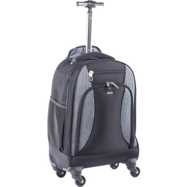 bugatti LUCAS Carrying Case (Backpack) for 15.6" to 17.3" Notebook - Black - RFID Resistant - Polyester, Vegan Leather Body - Shoulder Strap, Handle, Telescoping Handle - 18.50" (469.90 mm) Height x 7" (177.80 mm) Width x 13" (330.20 mm) Depth - Unisex -