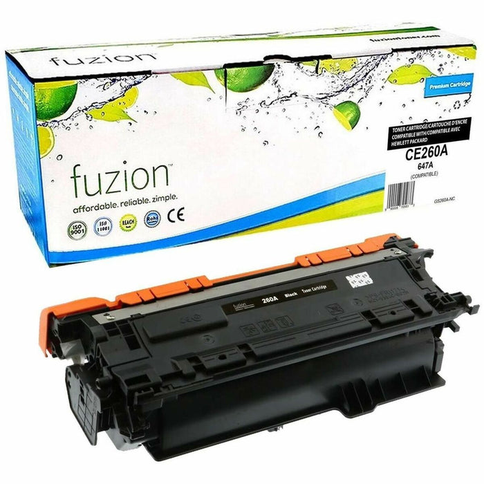 fuzion Compatible Toner for HP CE260A (647A) - Black - Yield: 8500