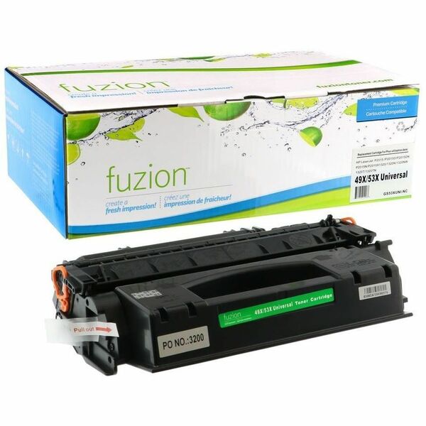 fuzion High Yield Laser Toner Cartridge 49X, 53X (53XUNI) - Black - 1 Each - 7000 Pages