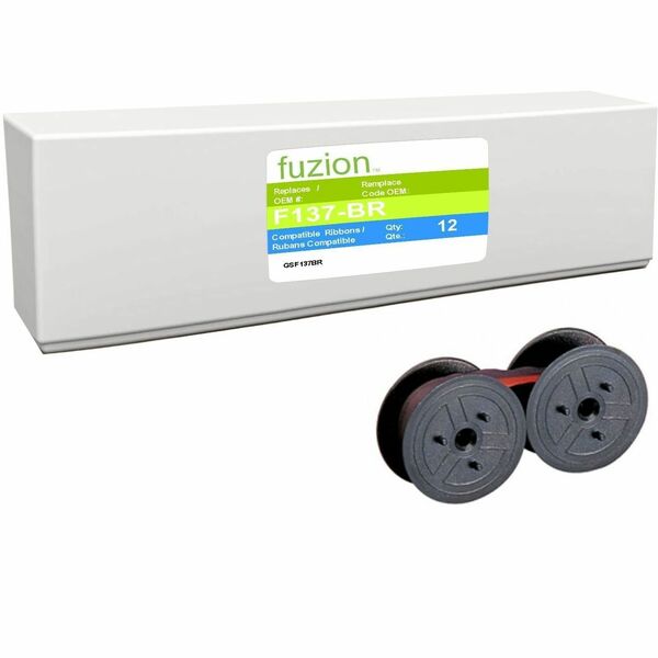 fuzion Ribbon - Black, Red - 12 / Box - 12 / Box