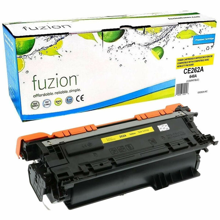 fuzion Compatible Toner for HP CE262A (648A) - Yellow - Yield: 11000