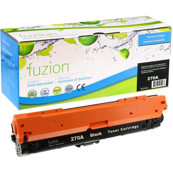 fuzion - Alternative for HP CE270A (650A) Remanufactured Toner - Black - 13500 Pages